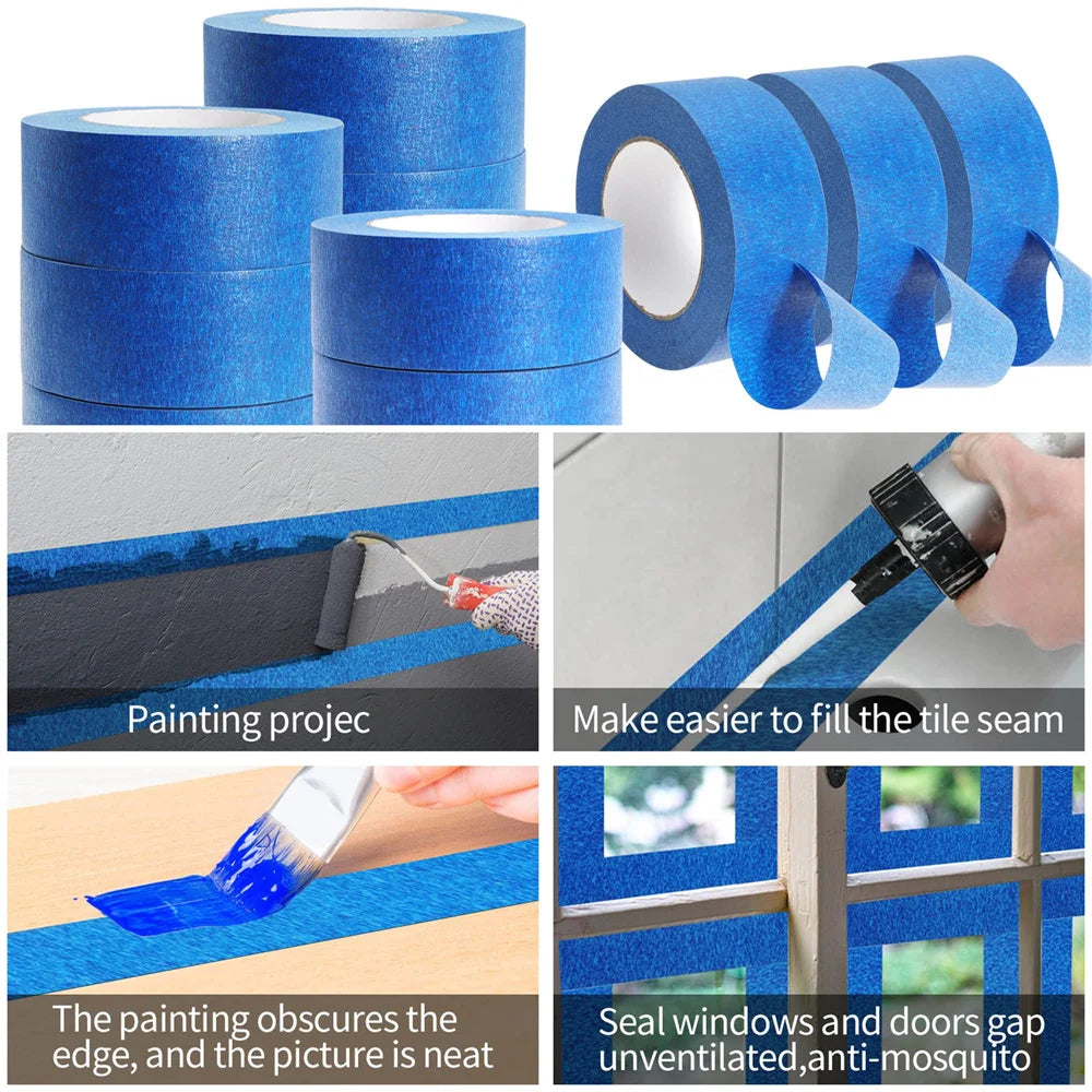 Blue Painters Tape 15/30/48mm×50m – Clean Release Masking Tape Painters Masking Tape Babs