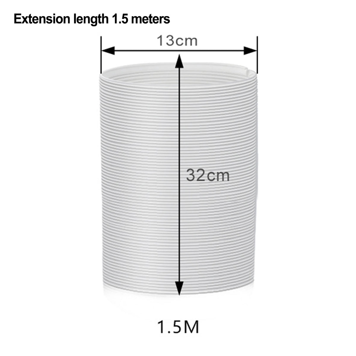Telescopic AC Exhaust Vent Hose 150CM/200CM | 13cm & 15cm AC Exhaust Vent Hose Babs 130mmx1.5m