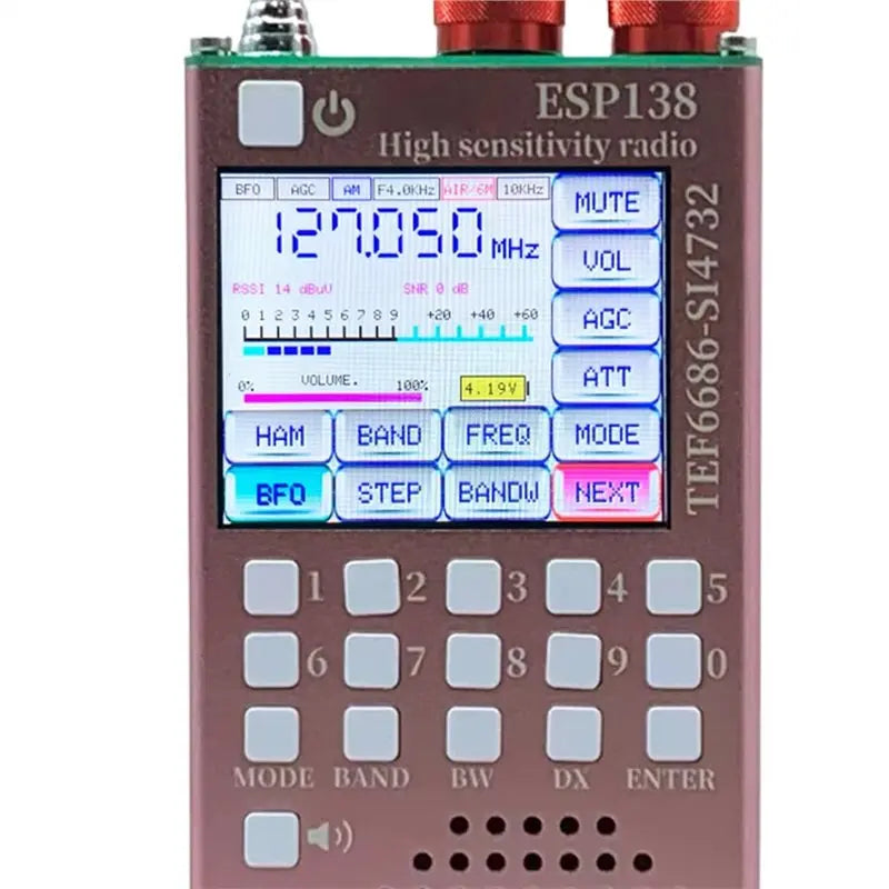 ESP138 Dual-Mode Full Band Handheld Radio Receiver FM SW SSB Handheld Radio Receiver Babs