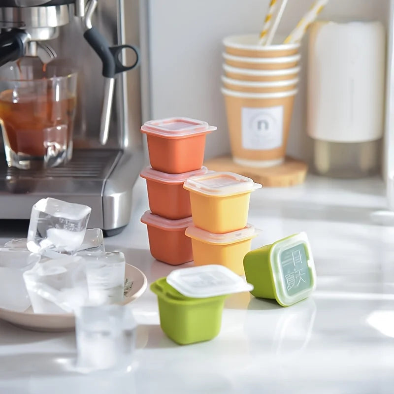 Large Ice Cube Tray with Lid – BPA-Free & Stackable Ice Cube Tray Babs