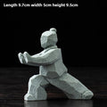 Stone Tai Chi Kung Fu Figure Ornament – Chinese Home Décor Stone Decorative Figurine Babs 1PC C
