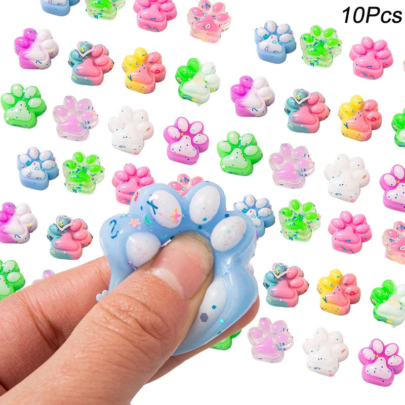 Mini Cat Claw Squeeze Toys – Party Favors & Pinata Fillers Squeeze Party Toys Babs 10Pcs