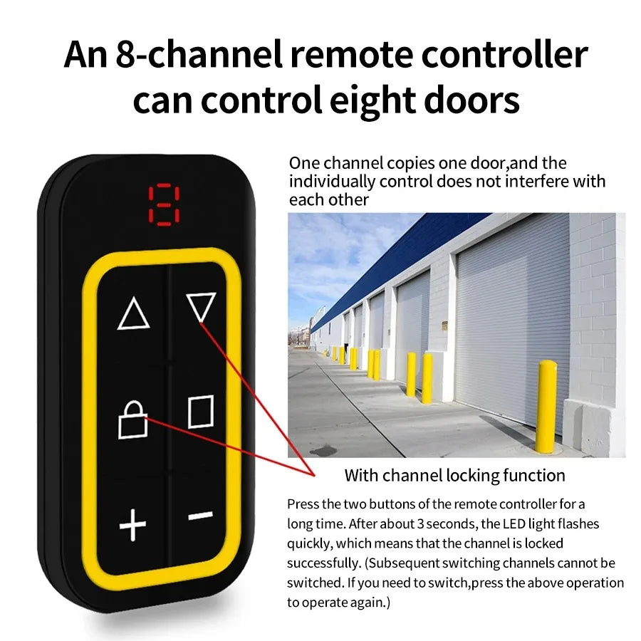 Universal 8-Channel Garage Remote Duplicator 300–915MHz Remote Control Duplicator Babs