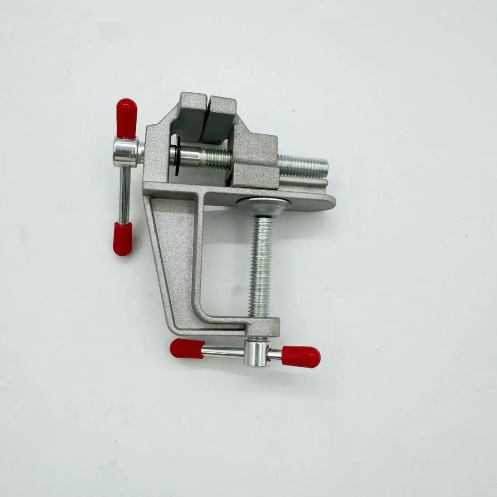 Mini Aluminum Alloy Bench Vise – Flat Jaw Desktop Clamp Bench Vise Babs Sandblasted