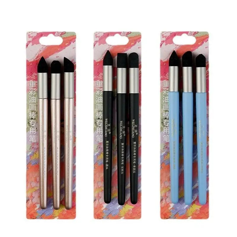 Sponge Mixing Stumps for Oil Pastel Blending – 2/3 Pcs Set Art Blending Stumps Babs