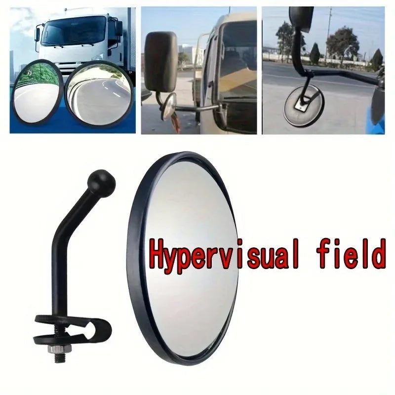 Truck & Tricycle Reversing Convex Mirror with Rod | Auxiliary View Auxiliary Reversing Mirror Babs
