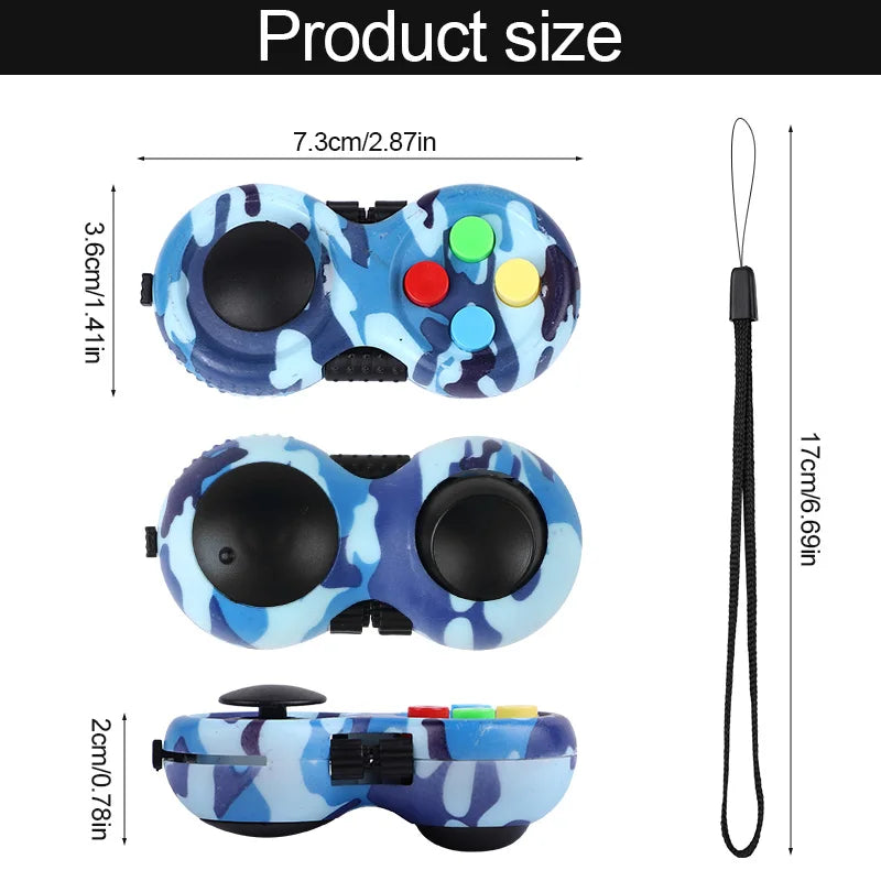 Fidget Pad Game Controller Toy for Kids & Adults – 1 or 8pc Fidget Toy Babs