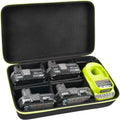 Ryobi ONE+ 18V Battery Storage Case – Carrying Bag & Organizer Battery Storage Case Babs black