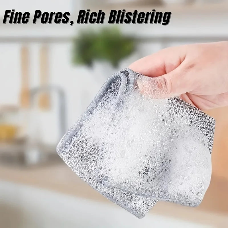 20pcs Stainless Steel Mesh Scrubber Pads – Kitchen Cleaning Kitchen Scrubber Pads Babs