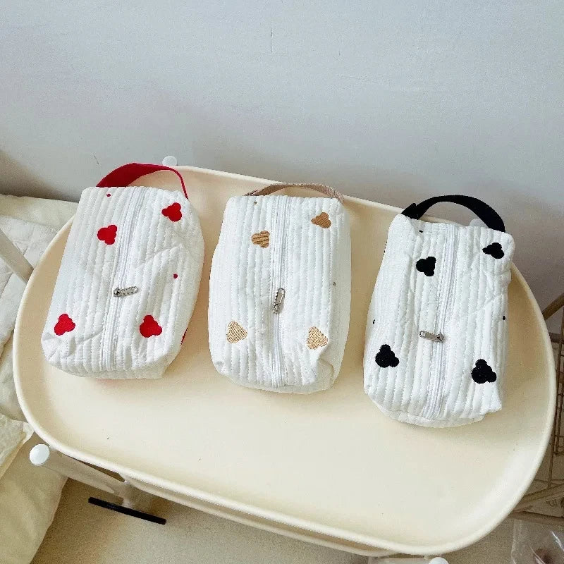 Cartoon Bear Tissue & Wet Wipes Hanging Bag – Car Organizer Tissue Box Holder Babs