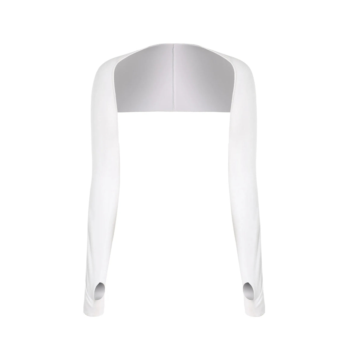 Women's UV-Protection Arm Sleeves with Thumb Hole | Sun Cover UV Arm Sleeves Babs WHITE