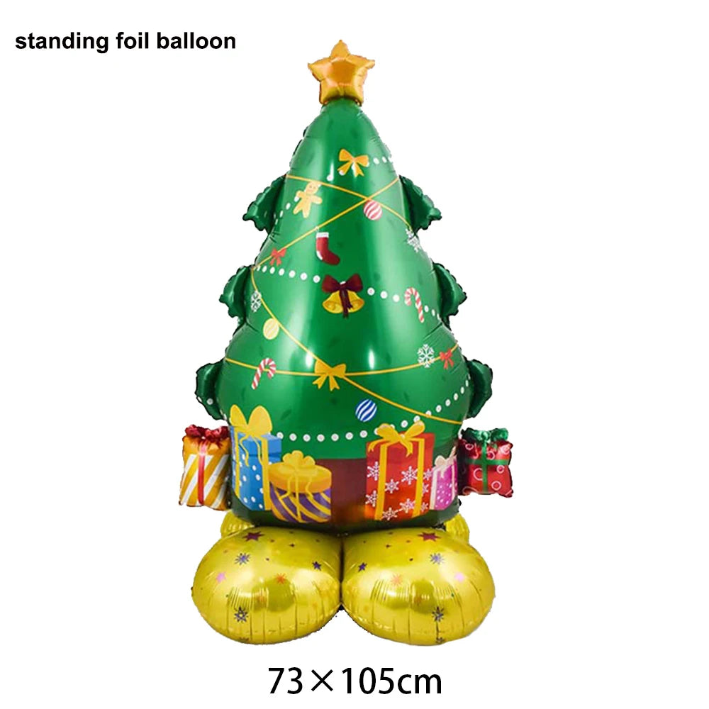 Christmas Foil Balloons – Santa, Snowman & Tree Party Decor Holiday Foil Balloons Babs Ruby As pictures show
