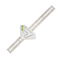 Triangle Ruler Protractor & Angle Ruler with Bubble Level Carpentry Measuring Tool Babs silver