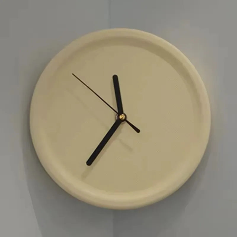 Silent Corner Wall Clock | Modern 3D Art Home Décor Wall Clock Babs Yellow