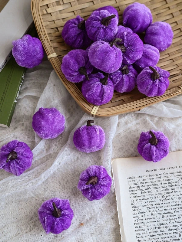 Mini Artificial Pumpkins 15/30 Pcs – Halloween & Fall Decor Artificial Pumpkin Decor Babs color 8 15 pcs