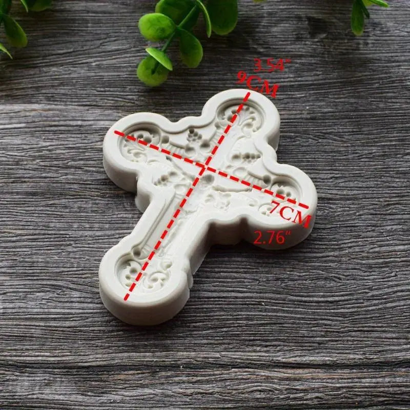 Cross Pendant Silicone Resin Mold – DIY Jewelry Keychain Cast Silicone Resin Mold Babs