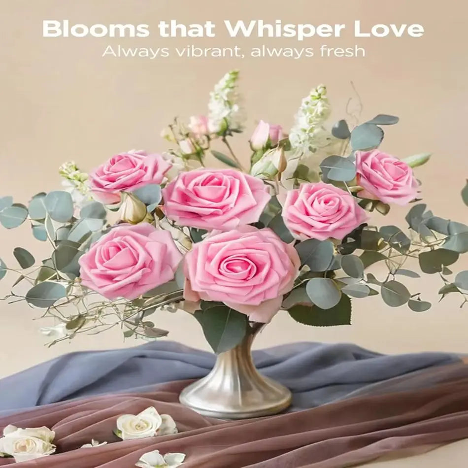 PE Foam Artificial Roses – Wedding, Wreath & Home Décor Artificial Flower Heads Babs