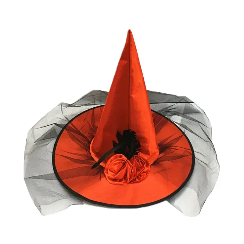 Kids Wizard & Witch Hat – Halloween Costume Cosplay Party Kids Costume Hat Babs red