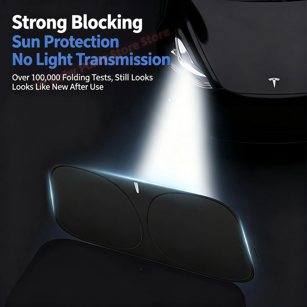 Foldable Car Windshield Sunshade – UV Blocking Front Visor Car Windshield Sunshade Babs