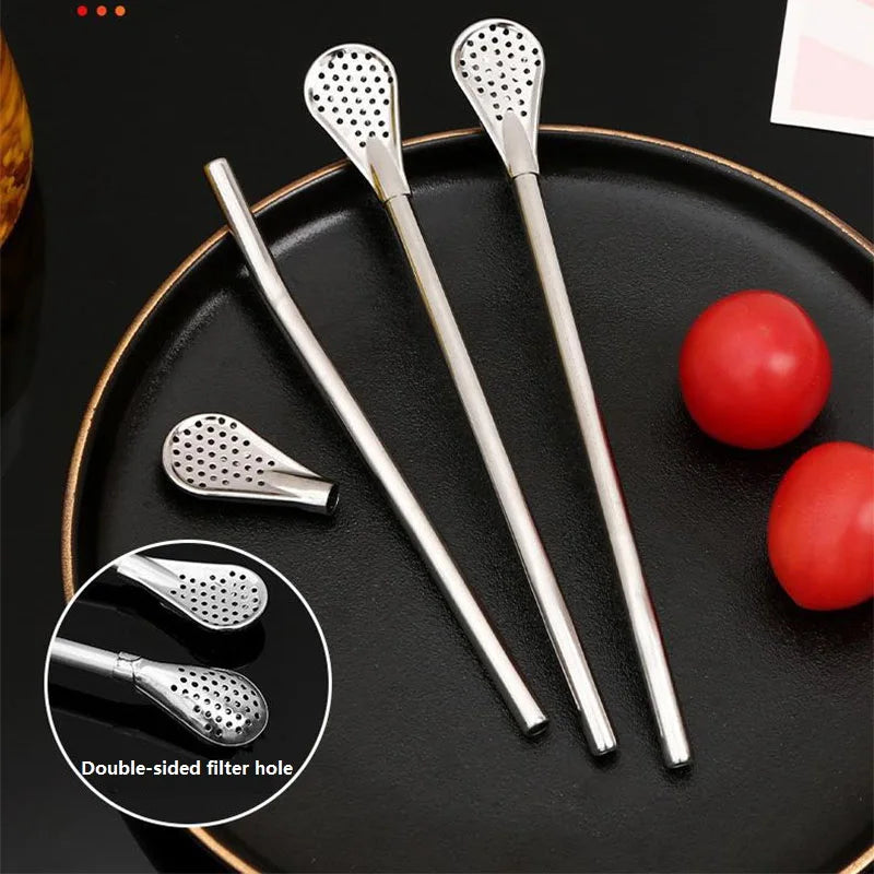 Stainless Steel Yerba Mate Bombilla – Washable Gourd Filter Straw Mate Bombilla Filter Babs