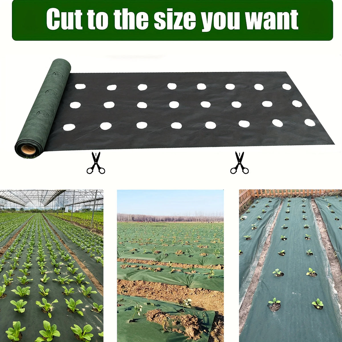 Perforated Weed Barrier Cloth – Breathable Non-Woven Garden Fabric Weed Barrier Fabric Babs