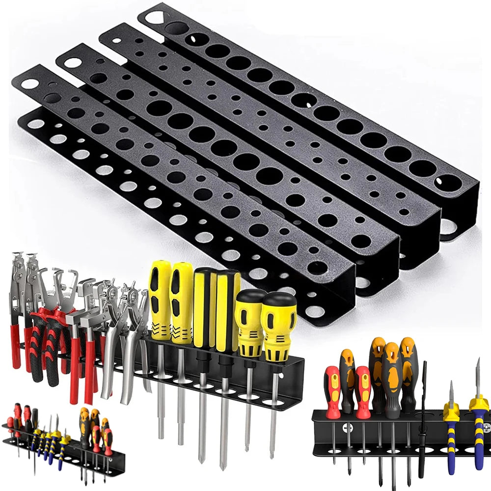 Wall Mount Tool Organizer – Heavy Duty Metal Rack for Garage Wall Mount Tool Rack Babs