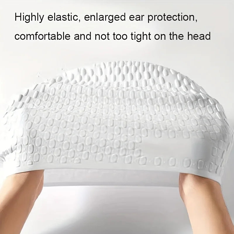 Unisex Silicone Swim Cap – Waterproof, Non-Slip, High Elasticity Silicone Swim Cap Babs
