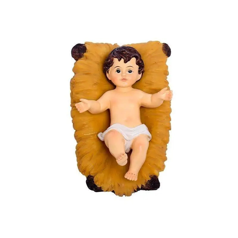 Baby Jesus Nativity Resin Figurine – Catholic Christmas Decor Gift Religious Figurine Babs 1pc