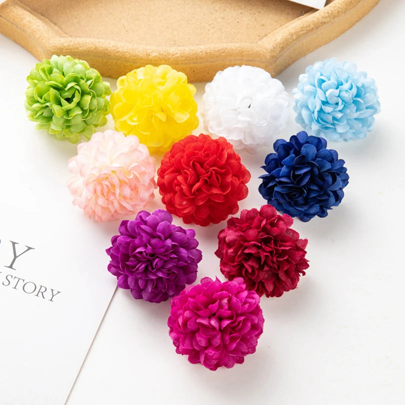 50pcs Silk Artificial Hydrangea Flower Heads – Wedding & Home Decor Artificial Flowers Babs