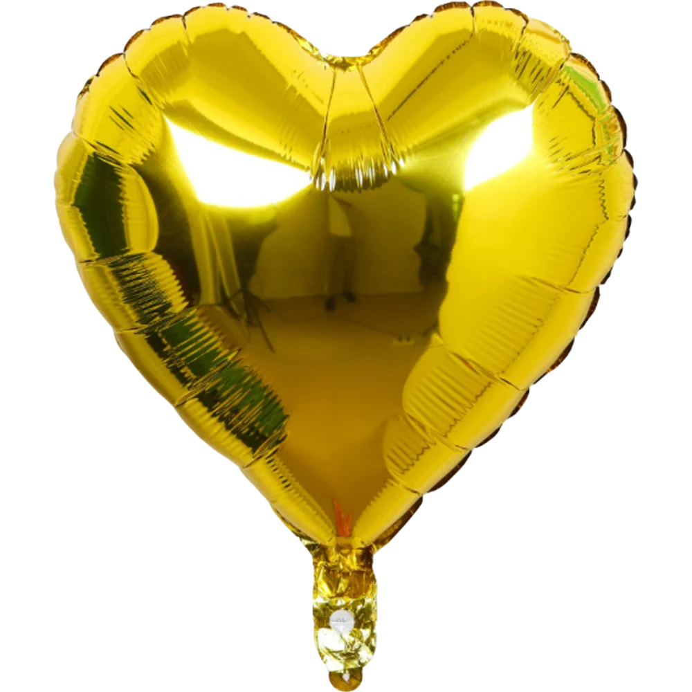 18" Star & Heart Foil Balloons for Parties & Weddings (5–50 pcs)