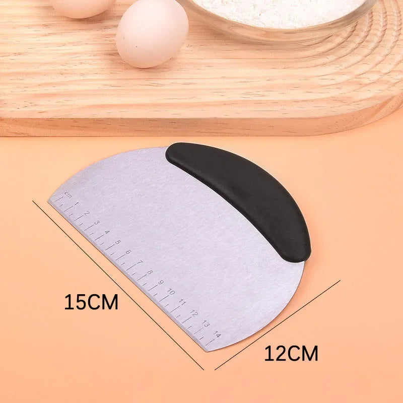Stainless Steel Dough Scraper & Pastry Cutter | Baking Tool Pastry Scraper Cutter Babs