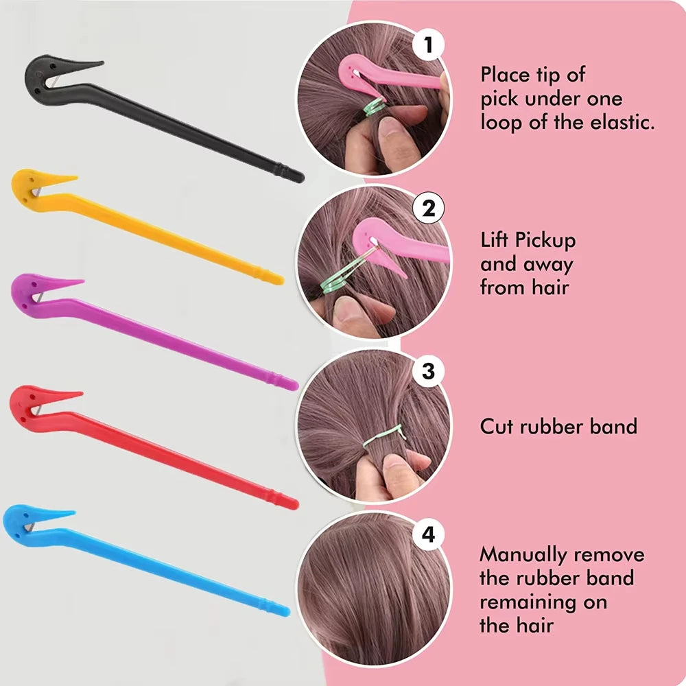 5-Pack Hair Elastic Band Cutter – Safe Ponytail Remover Tool Hair Elastic Cutter Babs