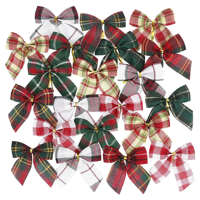 Christmas Bows Xmas Tree Ornaments – DIY Wreath & Gift Wrap Christmas Bow Ornaments Babs