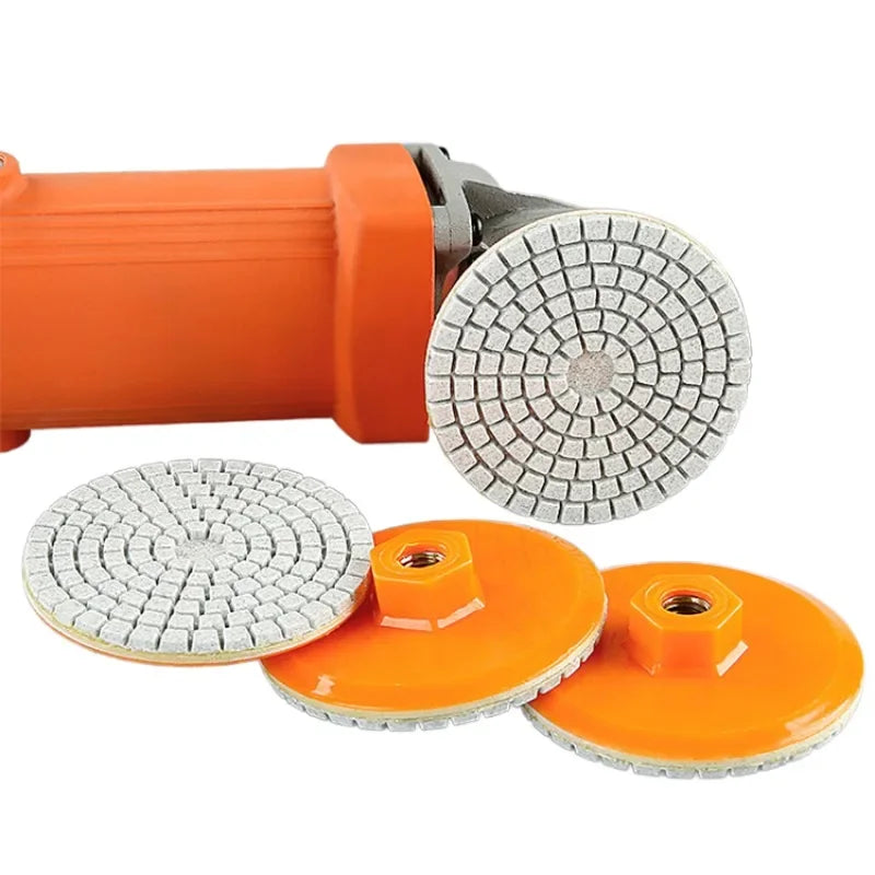 80mm 3" Polishing Pad Wet Dry Abrasive Disc for Marble & Granite Abrasive Polishing Disc Babs