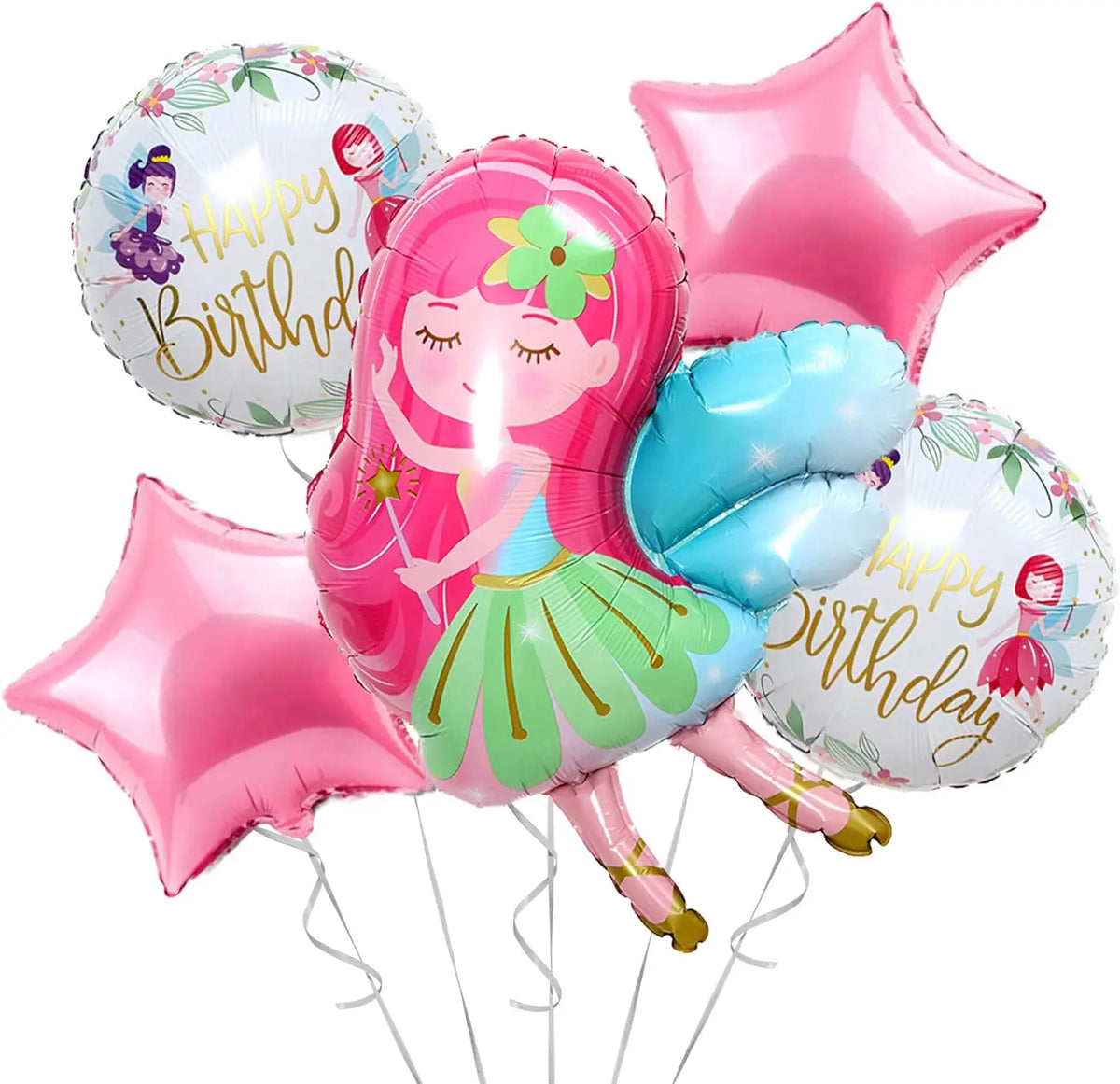 Fairy Party Supplies – Enchanted Garden Disposable Tableware Disposable Party Tableware Babs 5pcs balloon
