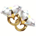 2PCS Diamond Ring Foil Balloons – Wedding & Engagement Party Party Foil Balloons Babs 2PCS Other