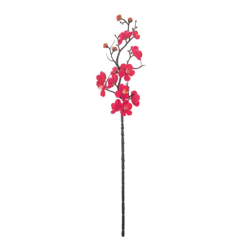 Artificial Silk Plum Blossom Branch | Wedding & Home Decor Artificial Silk Branch Babs Rose Red 1pc