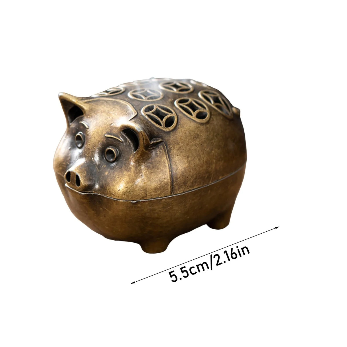 Vintage Brass Incense Burner – 3-Legged Hollow Censer with Lid Incense Burner Babs N One Size