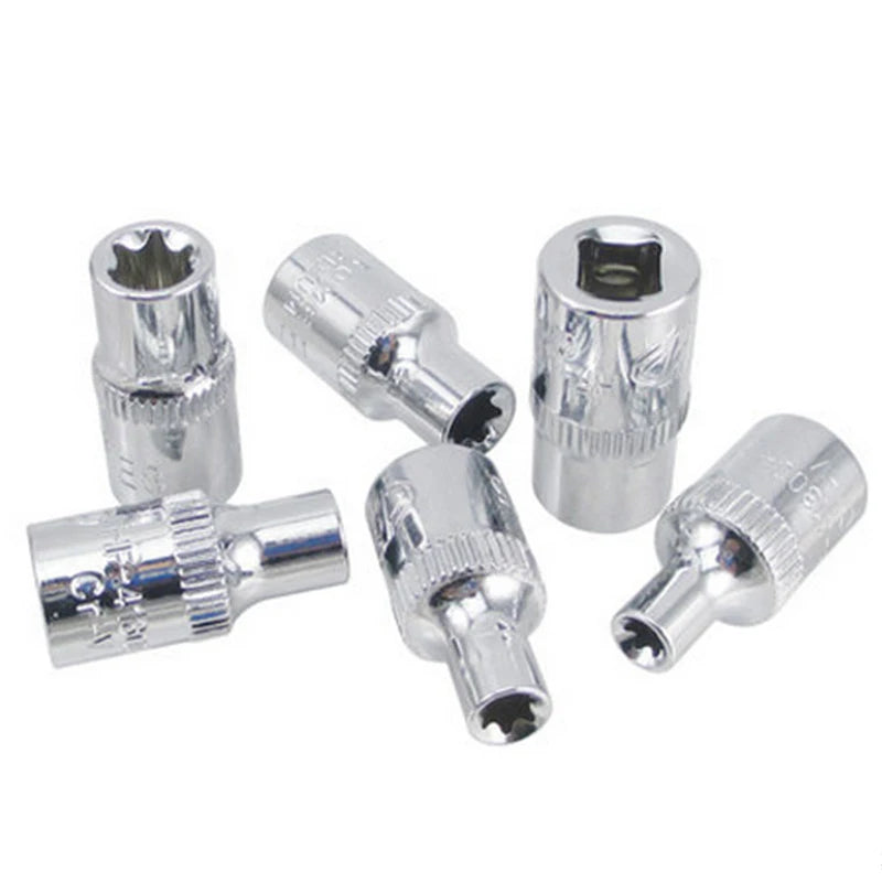 6-Piece Torx Star Female E Socket Set E4–E10 | 1/4" Drive Socket Set Babs