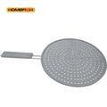Silicone Splatter Screen with Handle – Heat-Resistant Pan Lid Splatter Screen Babs grey