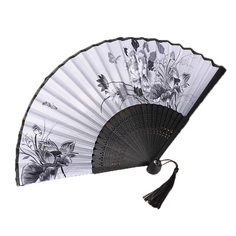 Bamboo Lace Folding Hand Fan – Women's Dance & Party Fan Folding Hand Fan Babs