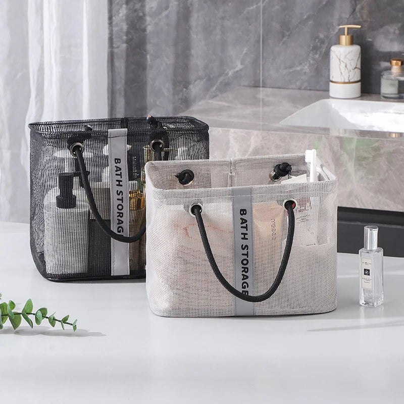 Mesh Shower Caddy Tote – Travel Toiletry & Makeup Organizer Toiletry Organizer Bag Babs