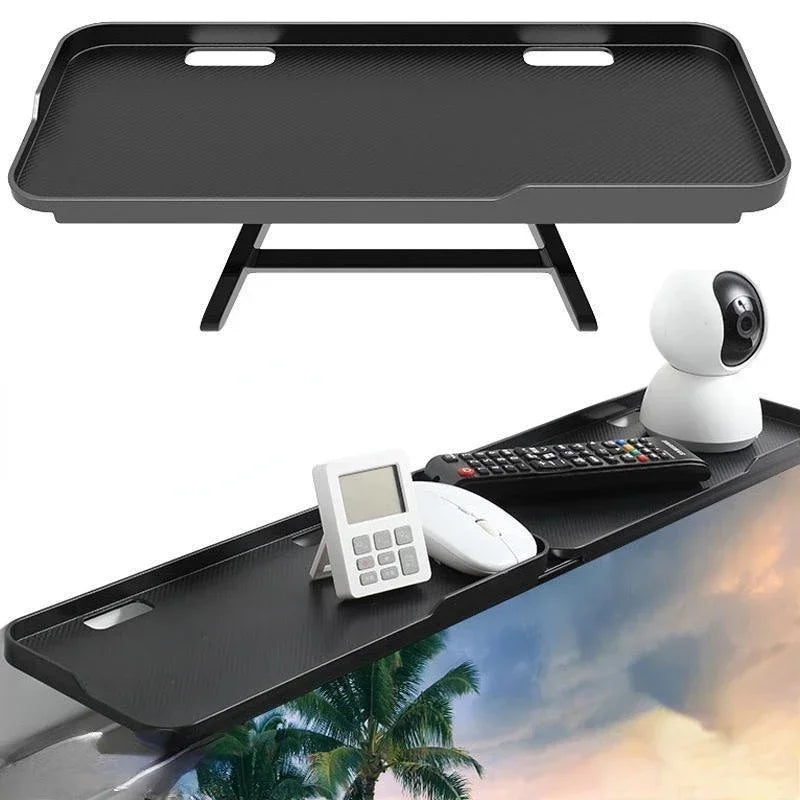 Adjustable Monitor Top Shelf – Foldable Desktop Organizer Stand Monitor Top Shelf Babs