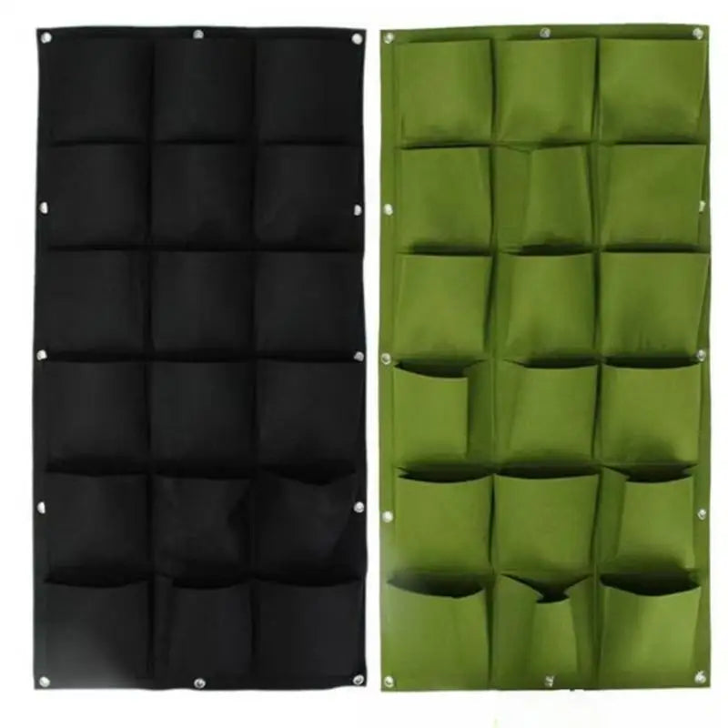 Vertical Wall Hanging Felt Planter Pockets – Succulent Grow Bag Vertical Pocket Planter Babs