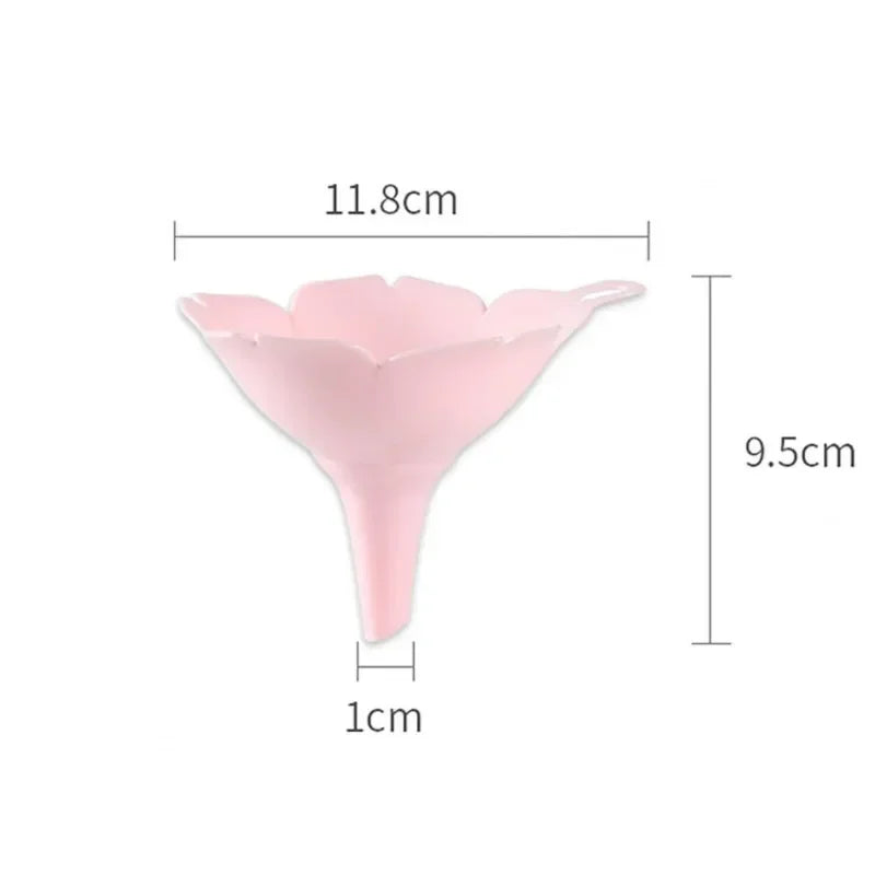 2-Pack Cherry Blossom Kitchen Funnels – Oil, Liquid & Powder Kitchen Funnel Set Babs