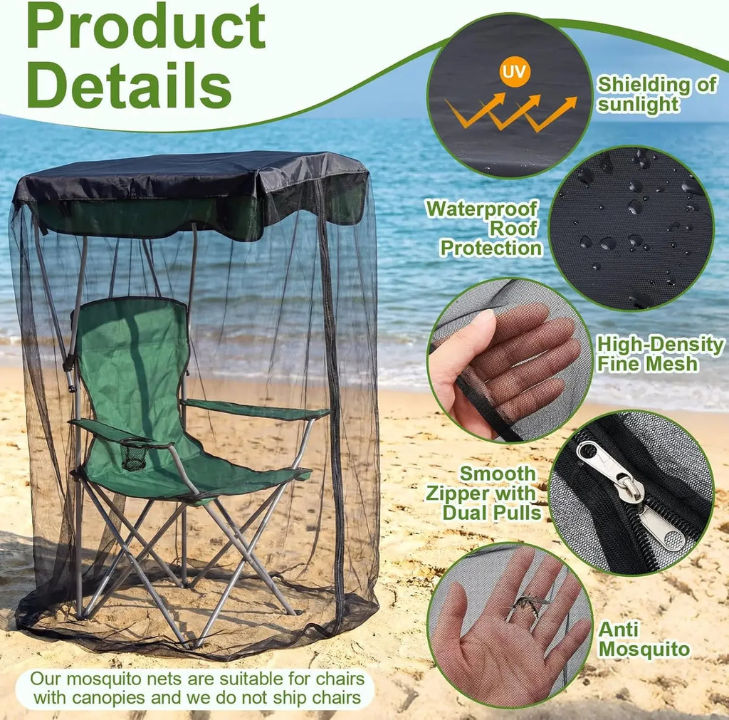 Outdoor Swing Mosquito Net Canopy – Patio Hammock Chair Cover Swing Canopy Net Babs