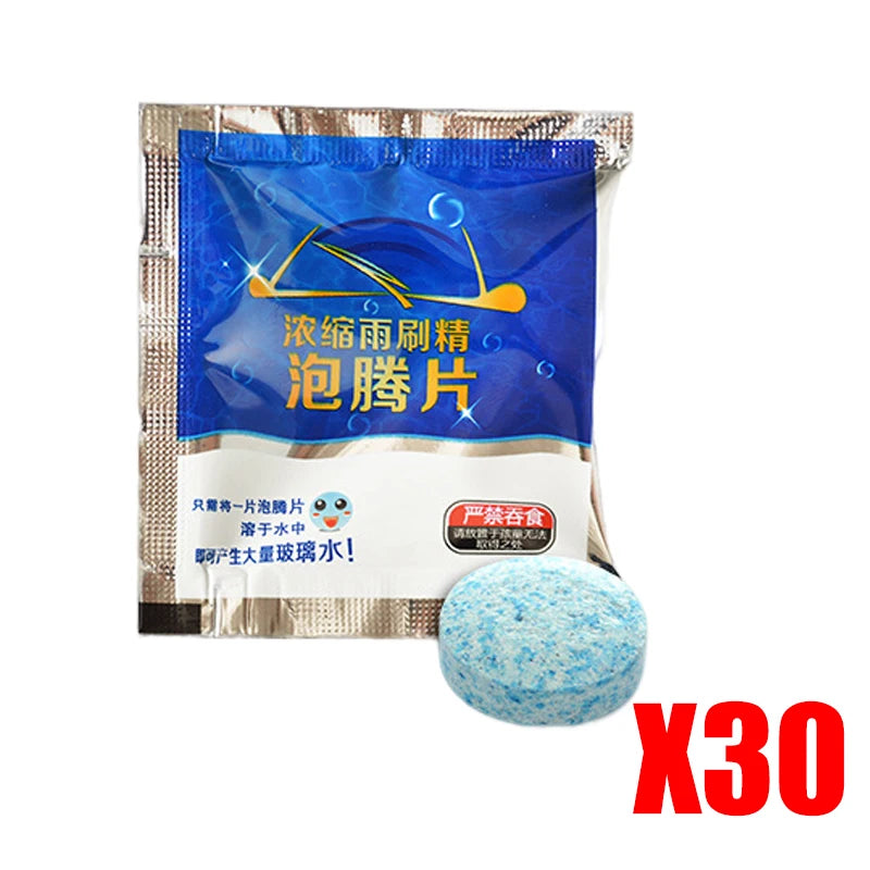 Effervescent Windshield Cleaner Tablets – Car Window Wash Windshield Cleaner Tablets Babs 30pcs