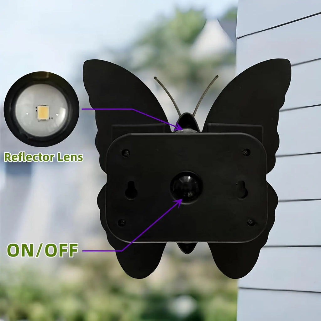 Outdoor Solar Butterfly Wall Lamp – Balcony & Courtyard Light Solar Outdoor Wall Lamp Babs