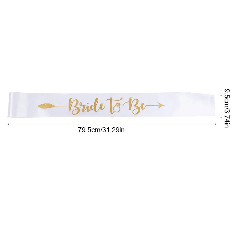 Bride Tribe Satin Sashes Set – Bachelorette & Bridal Party Bridal Party Sashes Babs