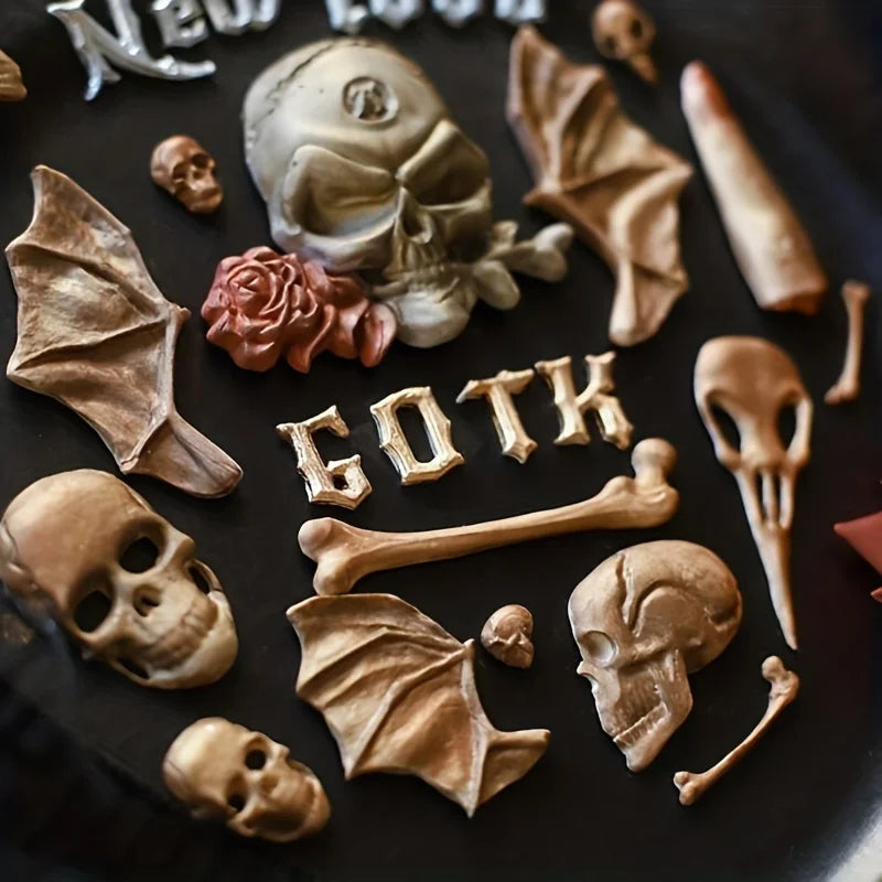 Goth Skull Silicone Mold – Chocolate, Candy & Fondant Silicone Baking Mold Babs